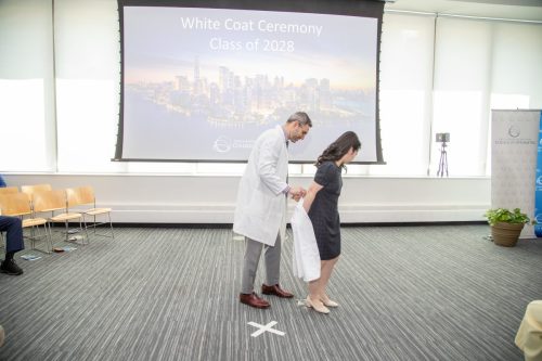 Students at White Coat Ceremony
