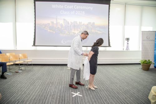 Students at White Coat Ceremony