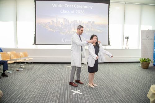 Students at White Coat Ceremony