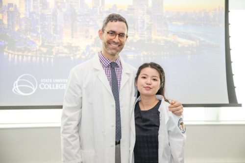 Students at White Coat Ceremony