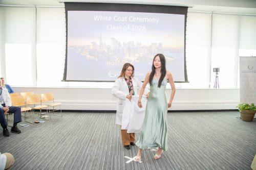 Students at White Coat Ceremony