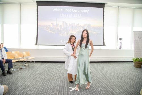 Students at White Coat Ceremony
