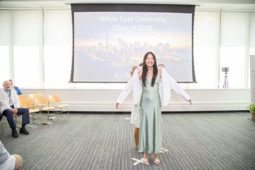 Students at White Coat Ceremony