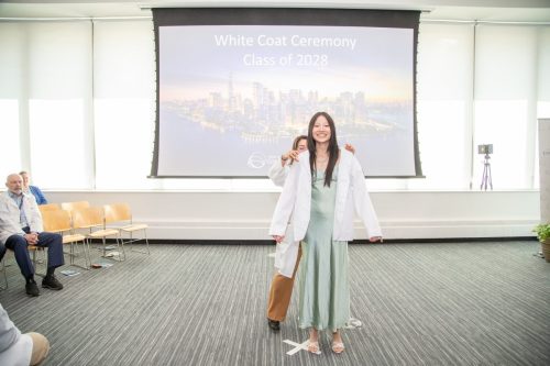Students at White Coat Ceremony