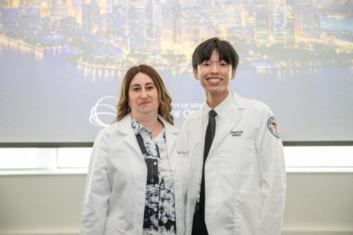 Students at White Coat Ceremony
