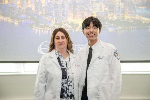 Students at White Coat Ceremony