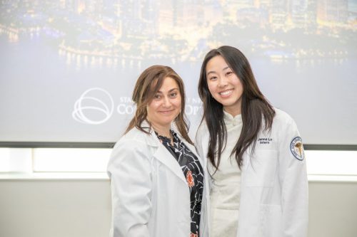 Students at White Coat Ceremony