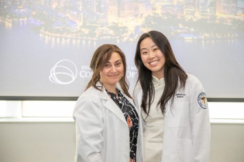 Students at White Coat Ceremony