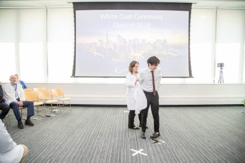 Students at White Coat Ceremony