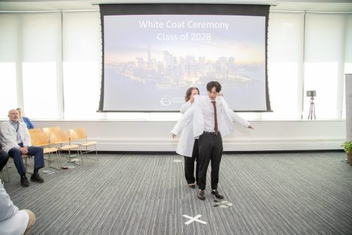 Students at White Coat Ceremony