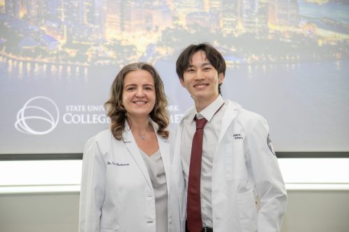 Students at White Coat Ceremony