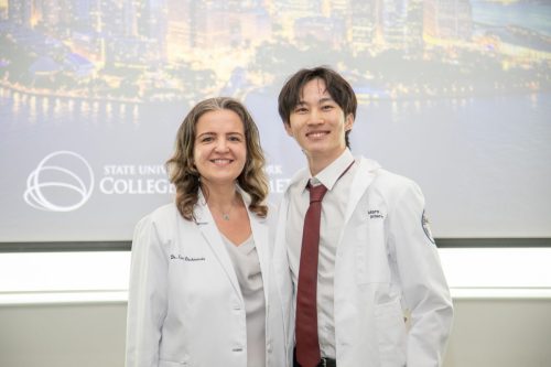 Students at White Coat Ceremony