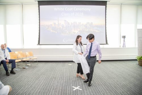 Students at White Coat Ceremony