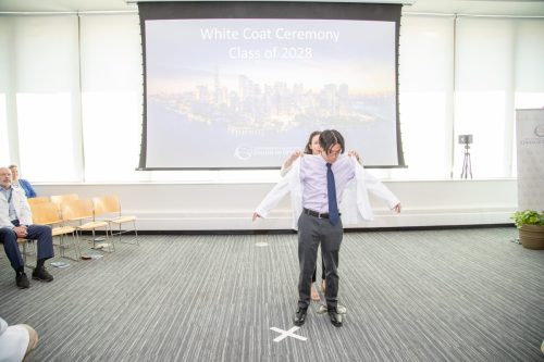 Students at White Coat Ceremony