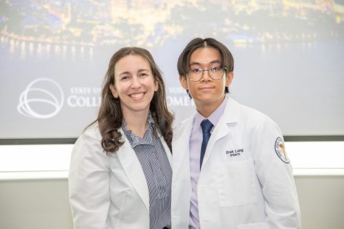 Students at White Coat Ceremony
