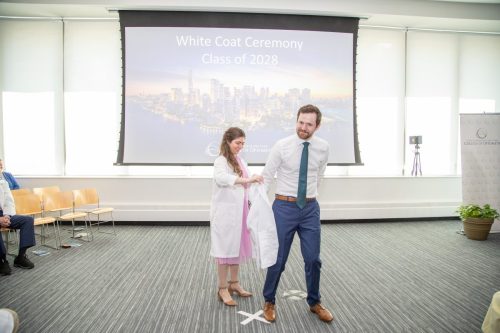 Students at White Coat Ceremony