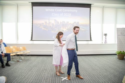 Students at White Coat Ceremony
