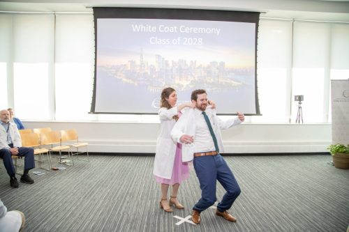 Students at White Coat Ceremony