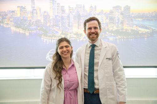 Students at White Coat Ceremony