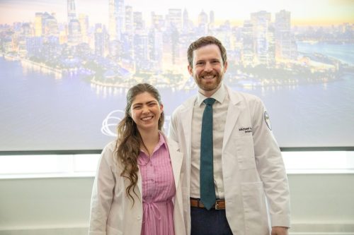 Students at White Coat Ceremony