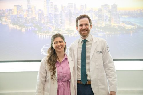 Students at White Coat Ceremony
