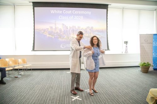 Students at White Coat Ceremony