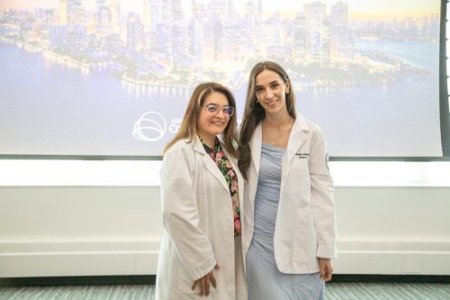 Students at White Coat Ceremony