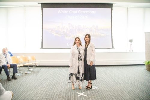 Students at White Coat Ceremony