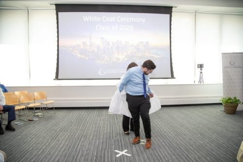 Students at White Coat Ceremony