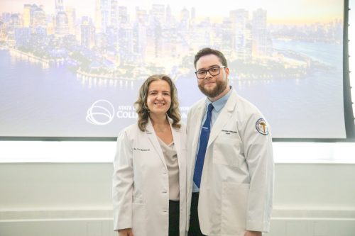 Students at White Coat Ceremony