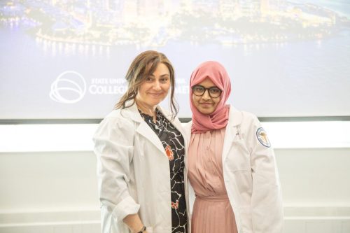 Students at White Coat Ceremony