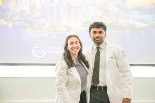 Students at White Coat Ceremony