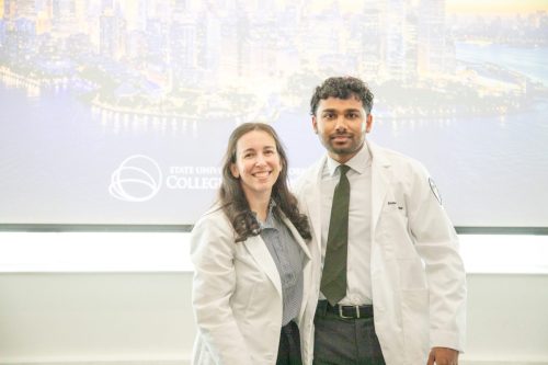 Students at White Coat Ceremony