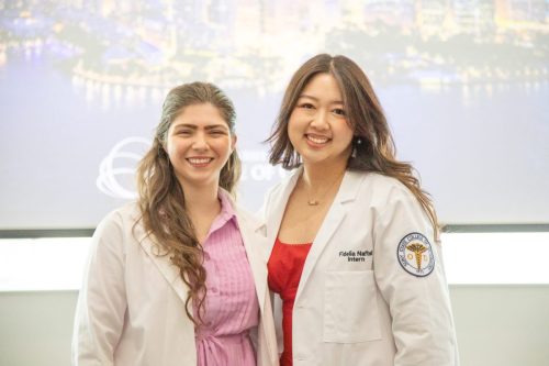 Students at White Coat Ceremony