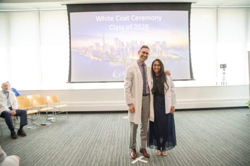 Students at White Coat Ceremony