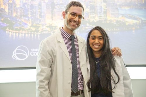 Students at White Coat Ceremony