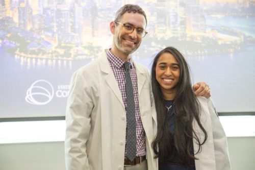 Students at White Coat Ceremony