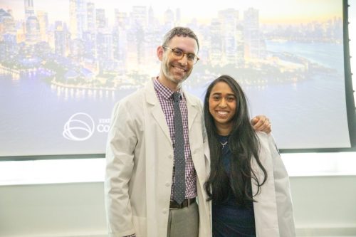 Students at White Coat Ceremony