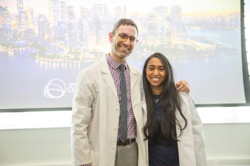 Students at White Coat Ceremony