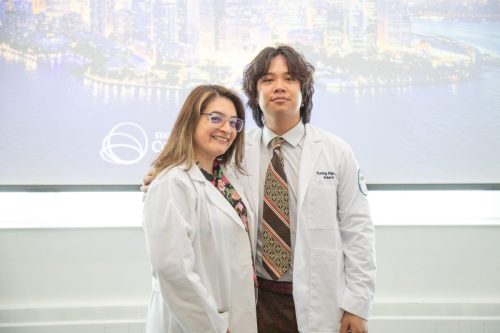 Students at White Coat Ceremony