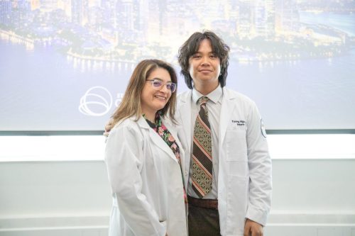 Students at White Coat Ceremony