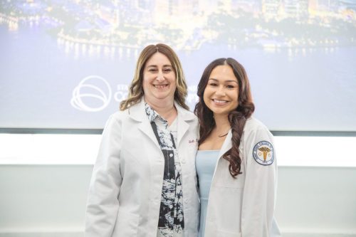 Students at White Coat Ceremony