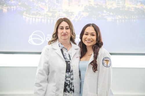 Students at White Coat Ceremony