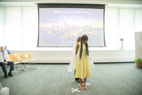 Students at White Coat Ceremony