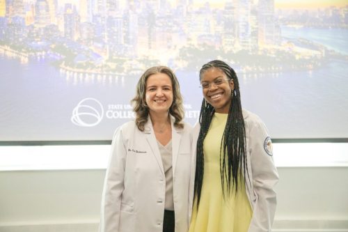 Students at White Coat Ceremony