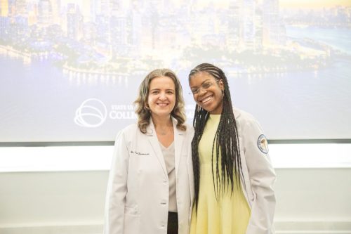 Students at White Coat Ceremony