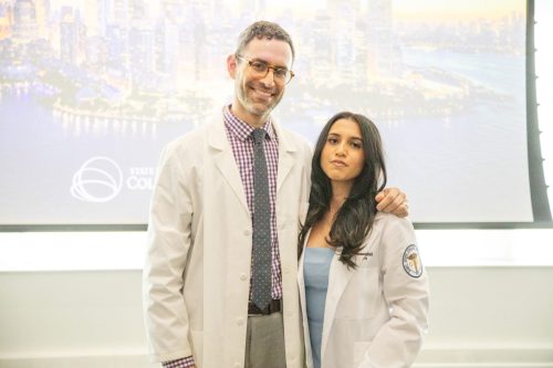 Students at White Coat Ceremony