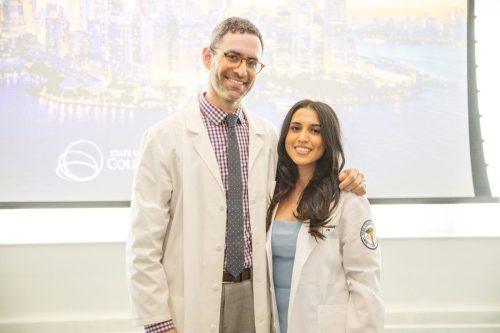 Students at White Coat Ceremony