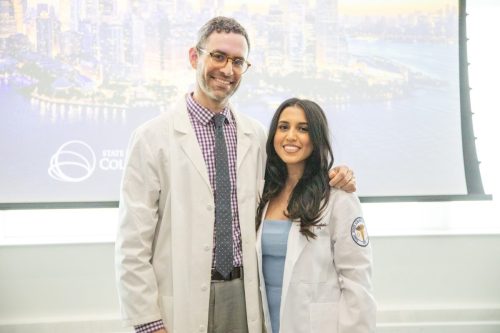 Students at White Coat Ceremony