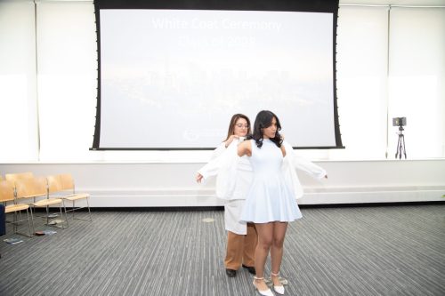 Students at White Coat Ceremony